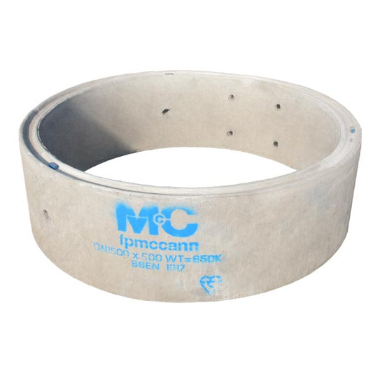 1500mm wide wall concrete ring with double step irons, designed for durable access and support in manhole and drainage systems