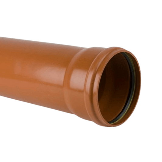 Brett Martin 250mm x 3m Single Socket Pipe