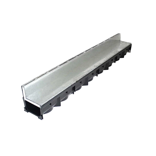 B125 Channel Drain with Galvanised Steel Paveslot 60mm Upstand.

The Lite Xtra 100 slot channel drain is manufactured from High Density Polyethylene (HDPE) and comes with a galvanised paveslot.