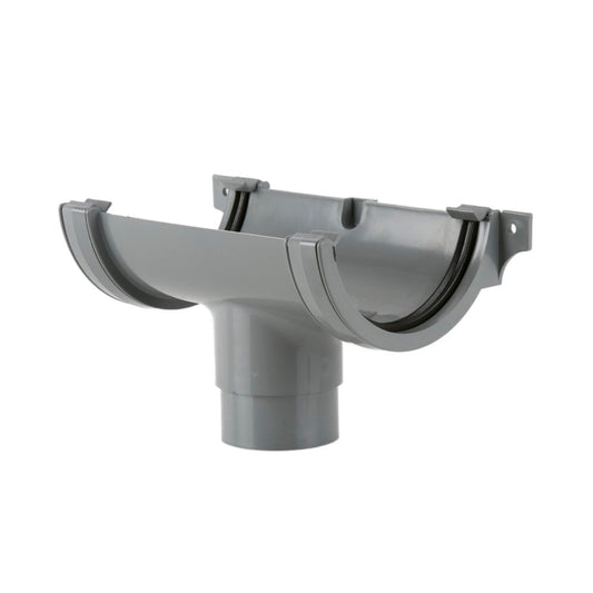 Roundstyle 112mm uPVC Gutter Running Outlet