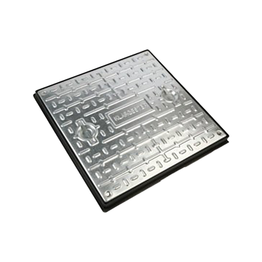 The Fully Galvanised Manhole Cover and Frame is a robust and durable solution, ideal for septic tanks, pump stations, and sewage treatment systems. Measuring 630mm x 630mm, it comes complete with screws for easy installation.