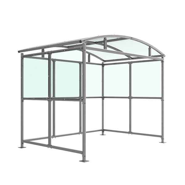 The Inglewood Smoking Shelter is ideal for providing a designated smoking area in a wide number of applications. It is free-standing and open fronted, designed to be assembled on site.

Made from galvanised mild steel, this smoking shelter is complete with a 4mm UV stabilised PETG roof. All with 3m width. Bolt down as standard. Extension bays also available.

Suitable for:

Workplaces
Public buildings
Transportation hubs
Hotels