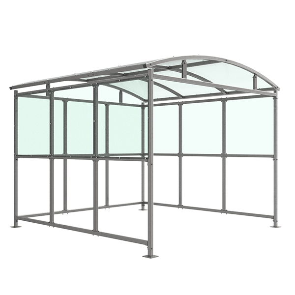 The Inglewood Smoking Shelter is ideal for providing a designated smoking area in a wide number of applications. It is free-standing and open fronted, designed to be assembled on site.

Made from galvanised mild steel, this smoking shelter is complete with a 4mm UV stabilised PETG roof. All with 3m width. Bolt down as standard. Extension bays also available.

Suitable for:

Workplaces
Public buildings
Transportation hubs
Hotels