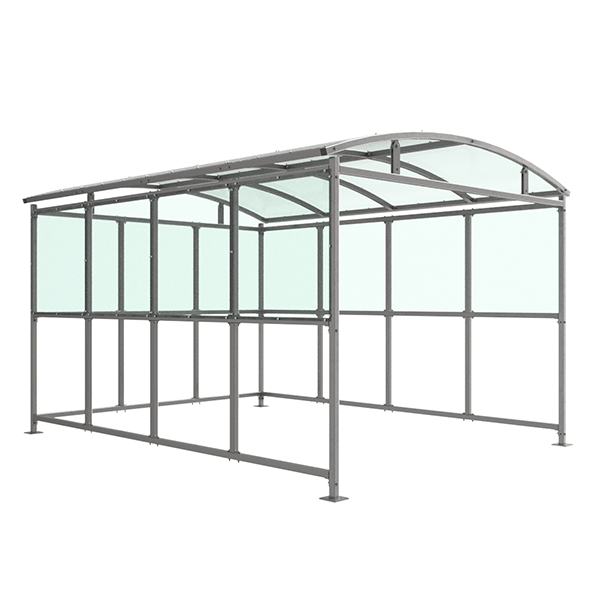 The Inglewood Smoking Shelter is ideal for providing a designated smoking area in a wide number of applications. It is free-standing and open fronted, designed to be assembled on site.

Made from galvanised mild steel, this smoking shelter is complete with a 4mm UV stabilised PETG roof. All with 3m width. Bolt down as standard. Extension bays also available.

Suitable for:

Workplaces
Public buildings
Transportation hubs
Hotels