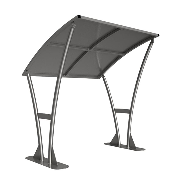 This Newton Bicycle Shelter Extension Bay is supplied complete with galvanised roof, and available in sizes from 2m to 5m. It is a free-standing, open sided shelter, which is designed to be assembled on-site. Made from galvanised mild steel.

Complete with a galvanised sheet curved roof.