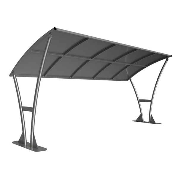 This Newton Bicycle Shelter Extension Bay is supplied complete with galvanised roof, and available in sizes from 2m to 5m. It is a free-standing, open sided shelter, which is designed to be assembled on-site. Made from galvanised mild steel.

Complete with a galvanised sheet curved roof.