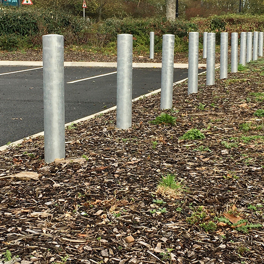 The plain round galvanised bollard is an excellent product for managing car parking spaces and access points. This bolt down bollard is made from galvanised steel which makes it highly durable and weather resistant. Bolt down to a suitable concrete surface.

Areas of use include:

Pedestrian walkways
Pavements
Play areas
Parking areas
Traffic calming projects