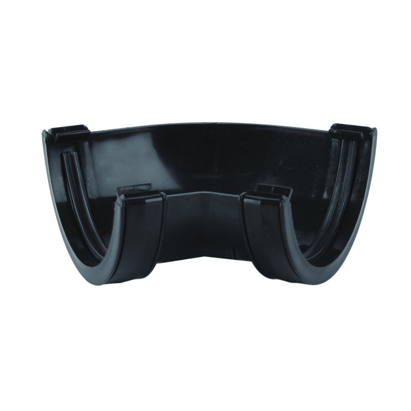 Gutter Angle component for 112mm Roundstyle Gutter, manufactured by Brett Martin. For installing guttering around right angles on a building.
90°, 120°, and 135° options available.

Available in: Black, Grey, White, Brown, Arctic White and Anthracite Grey.