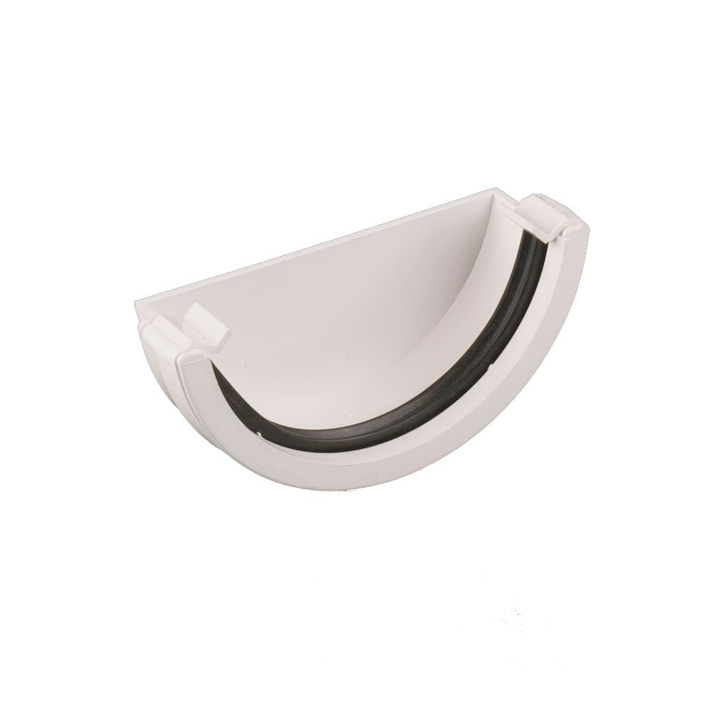 An external stopend component to fit 112mm Roundstyle uPVC gutter.

Available in: Black, Grey, White, Brown, Arctic White and Anthracite Grey.