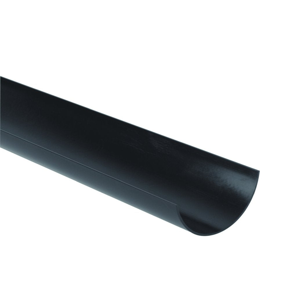 Roundstyle classic gloss domestic gutter. This gutter is made from durable uPVC and comes in 2m or 4m lengths.

Available in: Black, Grey, White, Brown, Arctic White and Anthracite Grey.

112mm Roundstyle Domestic gutter
51mm gutter height
Compatible with Brett Martin 68mm downpipe
Fully tested for accelerated ageing according to BS EN 607:2004
Loading capabilities in line with BS EN 1462:2004
High quality product certified by BS EN ISO 9001:2015
2m or 4m lengths available