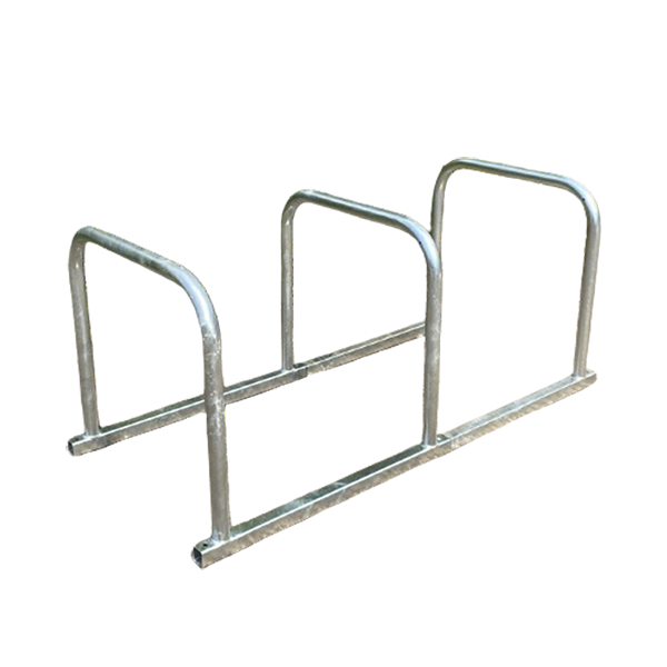 This Sheffield Cycle Toast Rack is the ideal choice for cycle storage in applications where a large number of cycle parking spaces are required.

The benefit of the toast rack rather than individual stands is that installation costs are reduced, as only the four corners need to be bolted down. In addition, the rails are placed in equal intervals, making it an excellent choice for uses with where large quantities are needed.