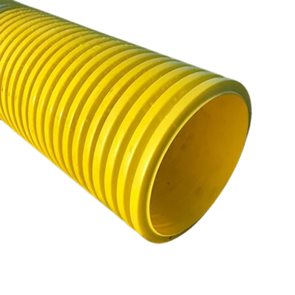 This twinwall duct is used for underground gas services.