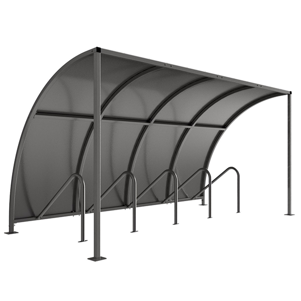 This VS1 Bicycle Shelter Extension Bay is suitable for bicycle storage in many applications. It is designed to accompany the VS1 Bicycle Shelter to extend the overall length to the desired amount. It is lightweight, free-standing and side sided, which makes on-site assembly quick and simple. Supplied with a galvanised sheet roof with open ends.