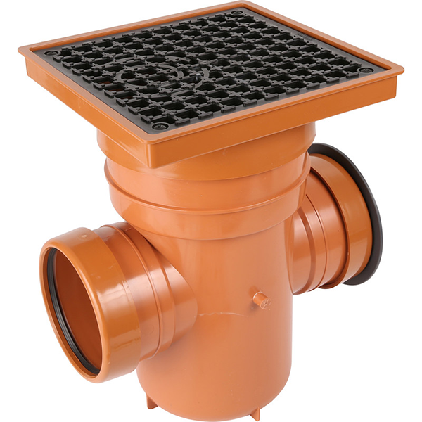 110mm 90° Square back inlet bottle gullies