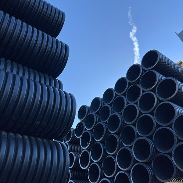 300mm Unperforated Twinwall Plain End Pipe (6m)