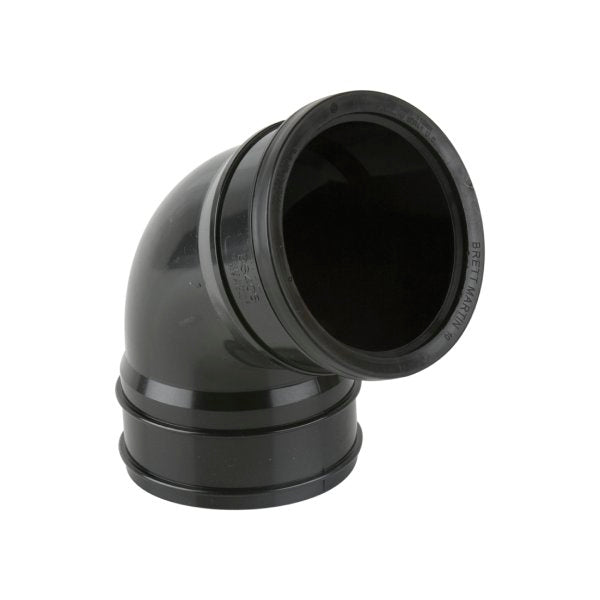 Brett Martin 112½° Top Offset Single Socket uPVC 110mm Downpipe Bend