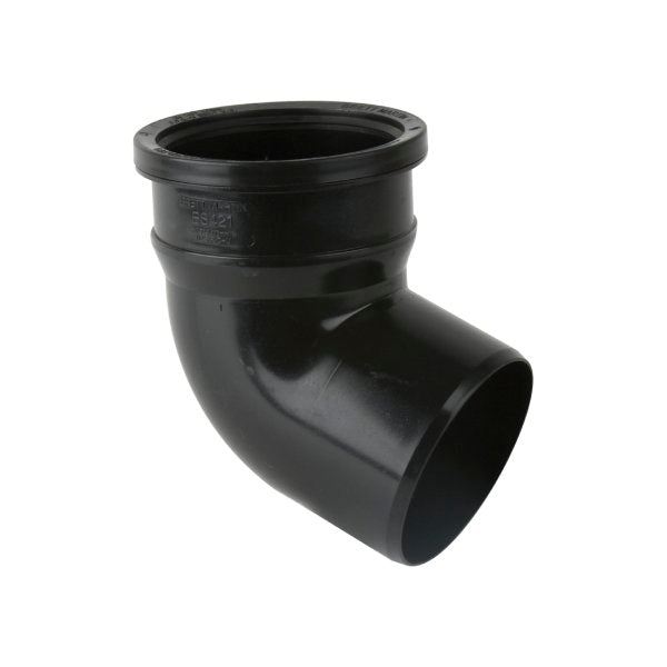 Brett Martin 112½° Single Socket uPVC 110mm Downpipe Bend